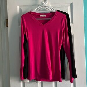 Zenaya Long Sleeve V-neck Top (3 for 1 price)